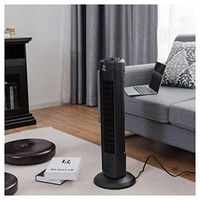 Fan, Fantask 35W 28" Quiet Bladeless Oscillating Tower Fan, Black