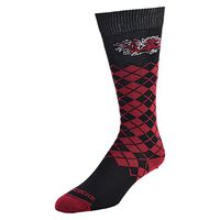 College Edition NCAA (Team) Uni-Sex Premium Made in The USA Knee High Dress Socks – Jersey Knit Argyle, Medium,Black