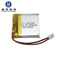 10ea 500mAH 3.7V 6X30X30mm Power Battery Rechargeable LiPO Battery with PCM 603030 Lithium Battery no Connector