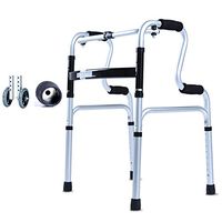 HLO Multi-Functional Walking Aids for The Elderly, Walking Aids for Rehabilitation Training, Sitting Bathroom Boards + Footpads + Pulleys are Optional (Size : A)