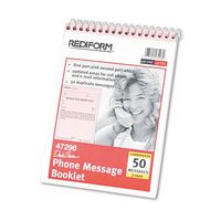 RED47296 - Desk Saver Line Wirebound Message Book