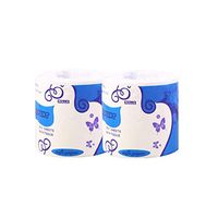 Toilet Paper, 3-Layers Ultra Soft Bath Paper Roll Home Kitchen Tissue Towels Degradable Strong Highly Absorbent Hollow Roll Paper Hand Towels for Daily Use (White)