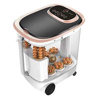 SMLZV Foot Spa Bath Motorized Massager with Heat,Frequency Conversion,Rolling Massage,Adjustable Time & Temperature