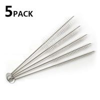 GHzzY Tracheostomy Sterile Brushes - 5Pcs Throat Tube Brushes - Medical Pipe Tube Cleaner with Stainless Steel Handle & Nylon Bristles,15mm