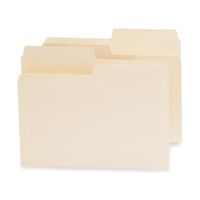 Smead SuperTab File Folder, Oversized 1/2-Cut Tab, Letter Size, Manila, 100 per Box (10106)