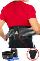 Back Brace - Lower Back Support Belt for Back Pain Relief, Herniated Disc, Sciatica, Scoliosis, Men & Women, Breathable Design Lumbar Pad & Adjustable Straps | Bonus Resistance Band & Carry Bag (L/XL)