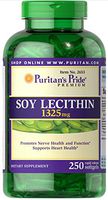 Puritan's Pride Soy Lecithin 1325 mg - 250 Softgels