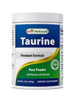 Best Naturals 100% Pure Taurine Powder Free Form - Taurine 1000mg per Serving - 1 Lb (454 gm)