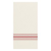 Hoffmaster FP1110 FashnPoint Red and White Dishtowel Printed Dinner Napkin, Ultra Ply, 15 1/2" x 15 1/2", 1/8 Fold (8 Packs of 100)