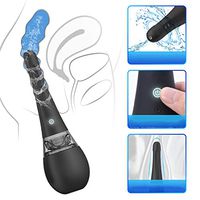 a-YUEYUE Electric Automatic Enema Bulb with 5 Frequency Modes Medical Silicone Douche with USB Chargeable