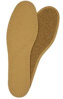 Leather & Cork Deluxe Insoles Tan (Size US 7)