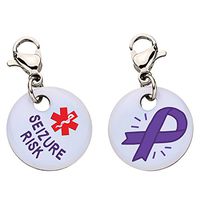 Seizure Risk Snap-On Bracelet Charm-Parent (Stainless Steel),93
