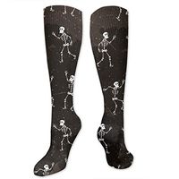 Yitlon8 Halloween Compression Socks for Women & Men - Best for Running, Athletic Sports, Crossfit, Flight Travel -Maternity Pregnancy, Shin Splints - Below Knee High