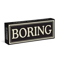 Knock Knock Statement Stickers Set, Box of 40 Stickers, 10 of Each Design, Boring, I Can’t Even, Over It, Blah Blah