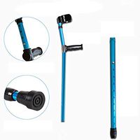 HLAXZ Crutches Healthcare Adjustable Crutches Foldable(Blue)