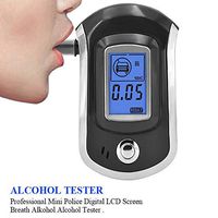 Professional Alcohol Breath Tester,Sensor Type Flat Surfaced Alcohol Sensor,Portable Breathalyzer