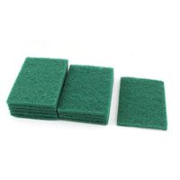 uxcell Scouring Pads Non-Scratch Scouring Sponge Scrub Pads Kitchen Bathroom Bowl Dish Pot Pan Wash Clean 10 Pcs