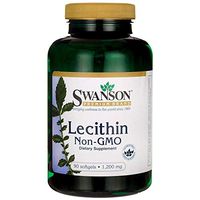 Swanson Lecithin Non-GMO 1200 Milligrams 90 Sgels