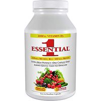 Andrew Lessman Essential-1 Multivitamin 60 Small Capsules 2000 IU Vitamin D3. 250 mcg Methyl B12. Lutein Lycopene Zeaxanthin. 24+ Nutrients. High Potency. No Additives. Ultra-Mild Only One Cap Daily