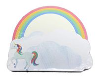 Whimsical Unicorn in The Clouds and Rainbow Cute Novelty 90 Sheet Notepad