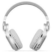 Bluetooth Wireless Earbuds，Headset with Microphone Noise Cancelling FM Radio TF Card Slot for IPhone X Samsung Note 9 （White）Boens