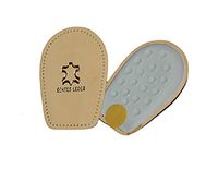 Luxis Leather-Topped Heel Cushions - 1 Pair - Soft Leather paired with Comfy Latex/Rubber