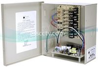 B-TRON Power Distribution Box 12V DC Regulated 8 outputs 4 Amps UL Listed, Fused