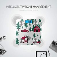 Bluetooth Weight Scale Bluetooth Cartoon Cute Farm Transportation Truck Body Scale Body Fat Composition Monitor Analyzer with Smartphone App for Body Management-396 Lbs