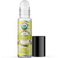 Essential Oil for Flu (USDA Organic - 100% Pure) Pre-Diluted Blend of Essential Oils Recommended by Aromatherapists for Aromatherapy - 10ml