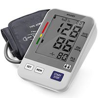 HYLOGY Blood Pressure Monitor, Digital Upper Arm Blood Pressure Machine Automatic with Large Screen Display and 2 Users Modes,180 Memories Storage