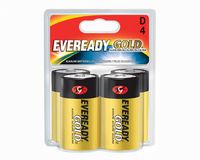 Eveready Gold Alkaline Batteries D, 4-Count (Pack of 2)