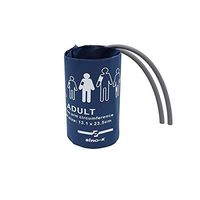 Reusable NIBP Cuff, Double Tube Adult with Bladder for Blood Pressure, 25-35 cm Arm Circumference TPU Material Compatible