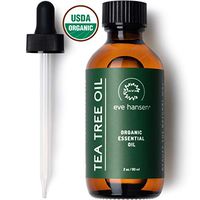 Eve Hansen Organic Tea Tree Oil (2oz) | Highest Quality Melaleuca Alternifolia | Pure Tea Tree Oil for Skin, Scalp, Nail Health, Aromatherapy | Acne Treatment, Lice Treatment and Skin Tag Remover