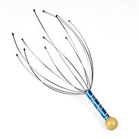 Bigfanshu 1Pcs Head Massager Neck Massage Octopus Scalp Stress Relax Spa Healing Alloy