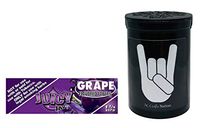 Herb Airtight Container Fresh Kettle with Juicy Jay's Grape 1.25 Flavored Hemp Rolling Papers 1 Count DC Crafts Nation- Metal