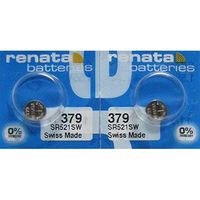 Renata 2 Silver Oxide 379 Zero Mercury Electronic Batteries