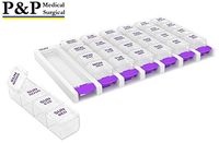 Weekly AM/PM Pill Box Portable Travel Prescription & Medication Pill Case Organizer (7-Day / 4-Times-A-Day) with Large Removable Compartments and Moisture-Proof Design by P&P Medical Surgical (5)