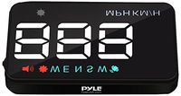 Pyle Universal 3.5'' Car HUD - Head-Up Display Multi-Color Windshield Screen Projector Vehicle Speed & GPS Navigation Compass, Plug & Play - (PHUD12)