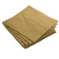 Exquisite 50 Pack of Beverage Paper Napkins The 2 Ply Party Napkins are Highly Absorbent of Vibrant Colors - Gold Napkins