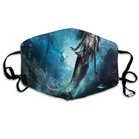 Face Mask Unicorns and Mermaids Vintage Cycling Half Face Earloop Dust Mask for Women