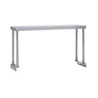 Fenix Sol Commercial Kitchen Stainless Steel Single Overshelf for Work Tables, 18" W x 60"L x 19"H, NSF Certified