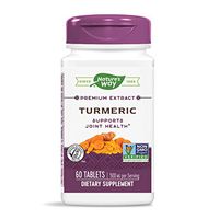 Nature's Way Standardized Turmeric; 95% Curcuminoids; TRU-ID Certified; Vegan, 500 mg per serving, 60 Tablets