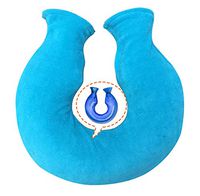 Classic Rubber Hot Water Bottle + Soft Cover, Blue