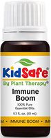 Plant Therapy KidSafe Immune Boom Synergy Essential Oil Blend. Blend of: Lemon, Palmarosa, Dill, Petitgrain, Copaiba and Frankincense Carteri. 10 ml (1/3 oz).