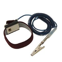 uxcell Adjustable Fabric Grounding Wrist Strap w 7 Inch Coiled Cord
