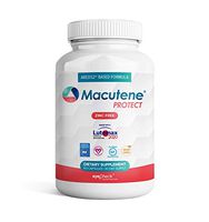 Natural Eye Health Vitamins with Bilberry Zeaxanthin Lutein - Macular Support Supplement - Formula Based On AREDS2® Clinical Trials Plus Carotenoids, Quercetin, EGCG - 60 Capsules (Zinc Free) 