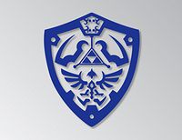 Legend of Zelda - Hylian Shield - Vinyl 5.5" (Color BLUE) decal laptop tablet skateboard car windows stickers