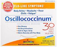 Boiron Oscillococcinum for Flu-like Symptoms Pellets, 30 Count/0.04 Oz each - Pack of 2