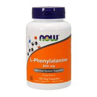 NOW Foods L-Phenylalanine 500mg, 120 Capsules (Pack of 2)