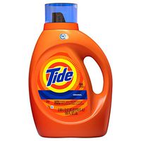 Tide Original Scent HE Turbo Clean Liquid Laundry Detergent, 64 loads, 100 fl oz (Packaging May Vary)